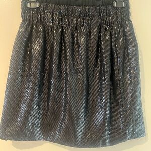 Bar III Sparkling Black Mini Skirt